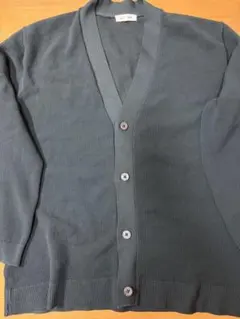 GLOBAL WORK メッシュ編みカーディガン L グレー