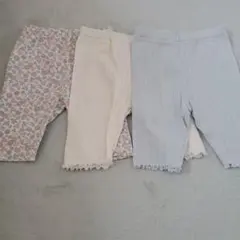 レギンス 3点セット 花柄・無地