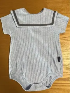 アプレレクール　セーラーカラー　ロンパース　ブルー