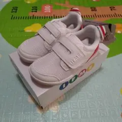 IFME 上履き 17.5cm ホワイト/レッド