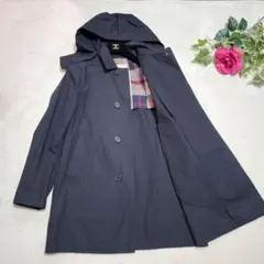 極美品✨　マッキントッシュ　ステンカラー　フード　2way 36 黒　ブラックのサムネイル