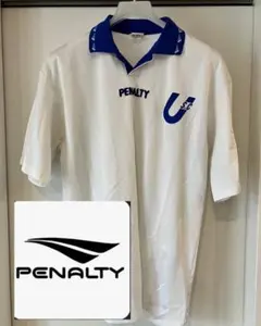 PENALTY ポロシャツ ホワイト/ブルー