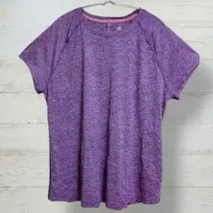 Champion C9 Tシャツ XL 紫 杢カラー スポーツ トレーニング