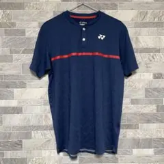 YONEX ゲームシャツ ユニフォーム 全仏モデル テニス ワウリンカ L 紺