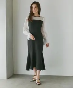 新品タグ付　ワンピース　ロングワンピース　マーメイド