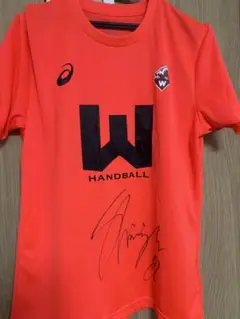 早稲田　ハンドボール　Tシャツ　清水裕翔サイン入り