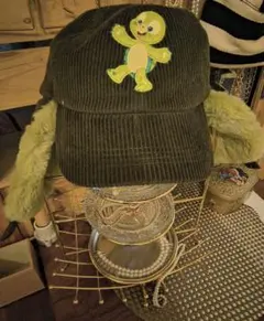 ディズニーシー　オルメル　フライトキャップ　コーデュロイ　亀