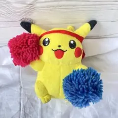 マンスリーピカチュウ 2005年 9月 ピカチュウ応援団 ポンポン ぬいぐるみ