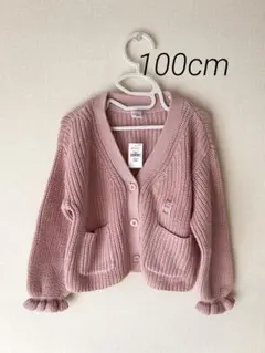 GAP_ピンクニットカーディガン_100 cm 3歳