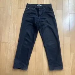ZARA ブラック　ストレート　デニム 36