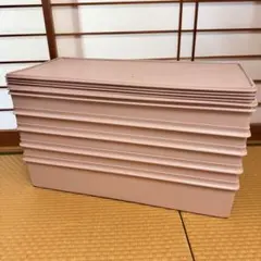 タッパーウェア　衣装ケース 蓋付き ピンク 5個セット タッパーウェア 衣装ケース 蓋付き ピンク 5個セット - メルカリ