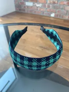 【カチューシャ】 チェック柄 韓国風