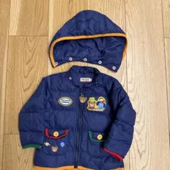 ミキハウス ダウンコート 80 ネイビー