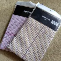 COMME CA ISM ピローケース Mサイズ ピンク、ベージュ