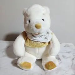 【限定品】 Disney 白 くまのプーさん ぬいぐるみ ディズニー