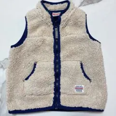 【美品】ミキハウス❤️ベビーベストファーフリース90cm