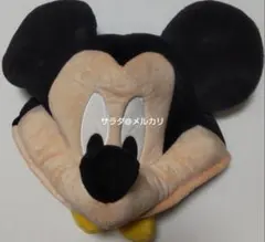 ディズニー　ミッキー　ファンキャップ　ぬいぐるみ　被り物　帽子　防寒　顔