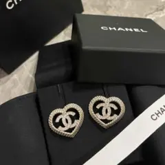 CHANEL ハート ピアス