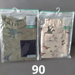 【新品未開封】GU 半袖 Tシャツ　パンツ 7分丈　 90センチ　セット売り