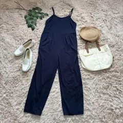 5850❃チップクリップ❃サロペット【M】ネイビー/オーバーオール/カットソー