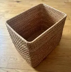 無印　ラタン　バスケット　大