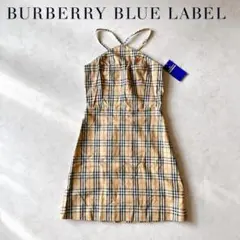 BURBERRYS BLUE LABEL ノバチェック キャミワンピース 38 - メルカリ