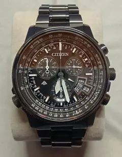 美品 シチズン アテッサエコ・ドライブ GPS ブラックチタCC4004-58E