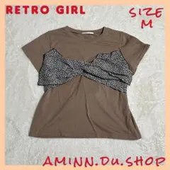 レディース　デザインTシャツ　リボン　サイズM 2