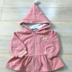 フタフタ　futafuta ピンク　ボア　パーカー　コート　アウター　フード