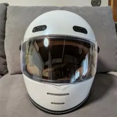 か*ち様 マルシン✪レトロヘルメットLサイズパールホワイトのサムネイル