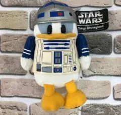 TDR TDL スターウォーズ ドナルド ぬいぐるみバッジ R2-D2 ぬいば