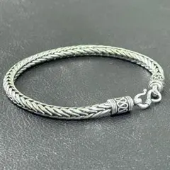 シルバーアクセサリー DEEP編み込み ブレスレット - メルカリ
