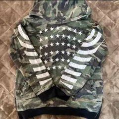 マイファス　迷彩ロゴパーカー　My first story