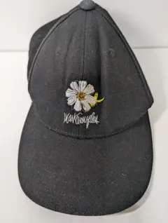 Mark Gonzales キャップ ブラック デイジー刺繍