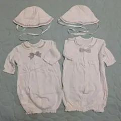 【中古品】ベビードレス 2点セット サイズ50〜60