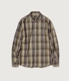 NICENESS BOLLES OMBRE CHECK ZIP UP SHIRT - メルカリ