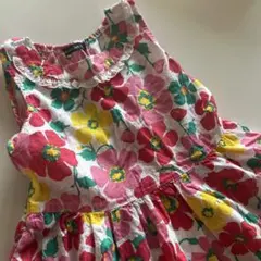moujonjon 花柄ノースリーブワンピース　120cm