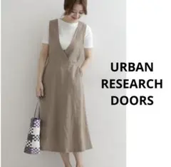 URBAN RESEARCH DOORS リネンフレアジャンパースカート