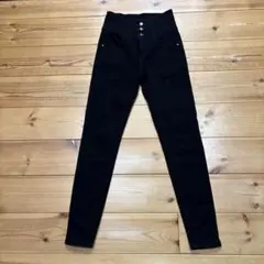 ブラック ハイウエスト スキニーパンツ