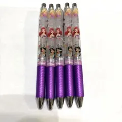 ディズニープリンセス柄エナージェルシャープ5本セット