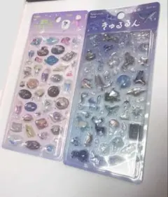 正規品 きゅるるんシール ドロップシール 2点セット喫茶アラモード　雅 星屑魔法