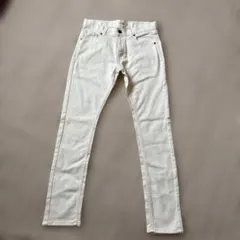 ホワイトデニム スリムフィット