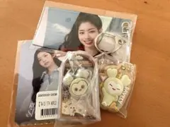 TWICE ダヒョン スローガーキーホルダートレカ チョコがけクッキー4点セット