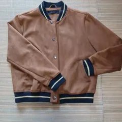 ZARA BASIC スエード調ブラウンジャケット