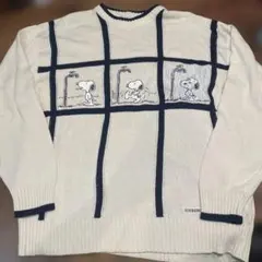 ICEBERG PEANUTS コラボ　スヌーピー　刺繍　セーター