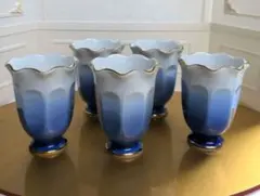 【美品】有田焼　清秀作　フリーカップ 5個セット 　新品、未使用