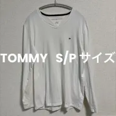 TOMMY HILFIGER ホワイト Vネック 長袖カットソーのサムネイル