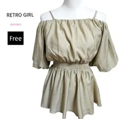 RETRO GIRL 2wayオフショルペプラムのサムネイル