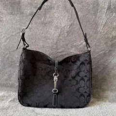 【美品】コーチ 本革 ショルダーバッグ ワンショルダー シグネチャー 6091