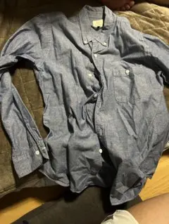 BEAUTY & YOUTH ブルー ドット柄 シャツ xl